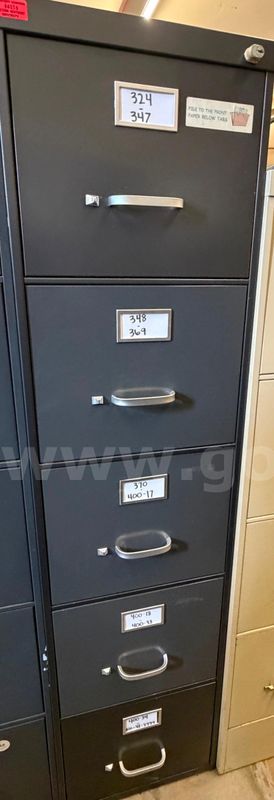 Charcoal Steelcase Filing Cabinet