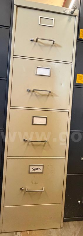 Tan Steelcase Filing Cabinet