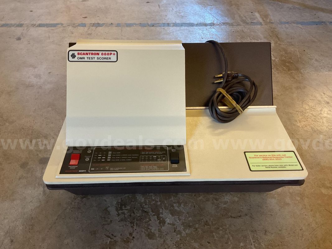 Scantron Test Scoring Machine
