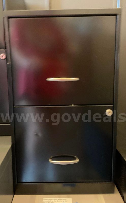 Black 2 drawer filing cabinet
