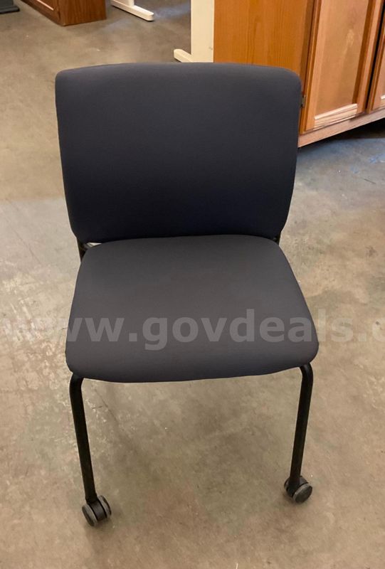Dark Grey Rolling Chair
