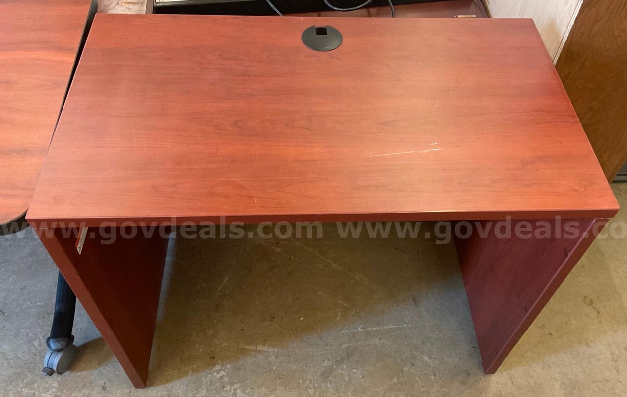 Small brown computer desk