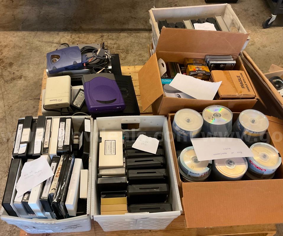 Lot of audio sources and equipment