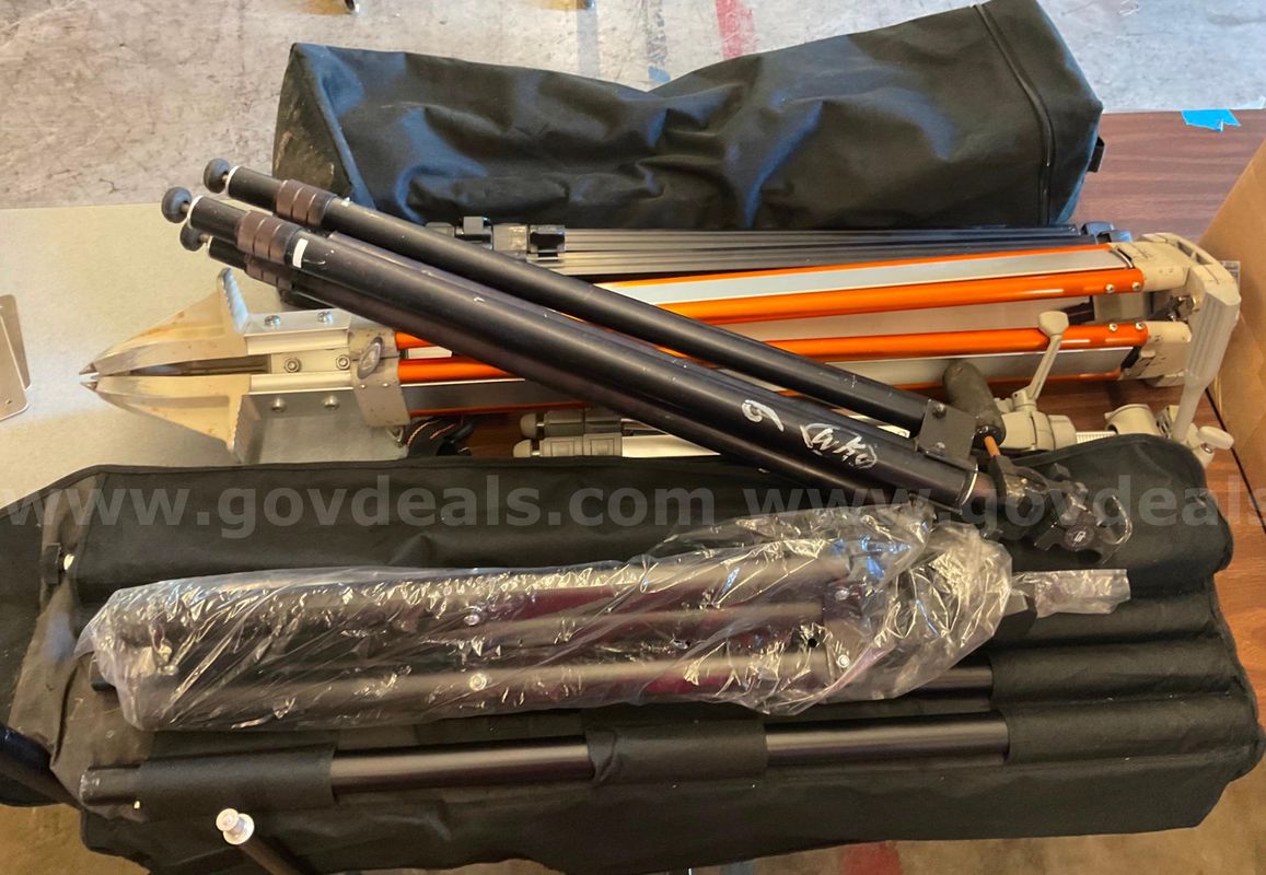 Lot of assorted camera tripods