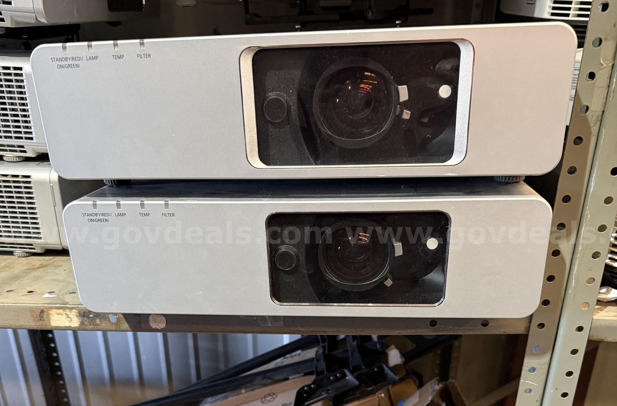2 Panasonic PT – FW100NT projectors