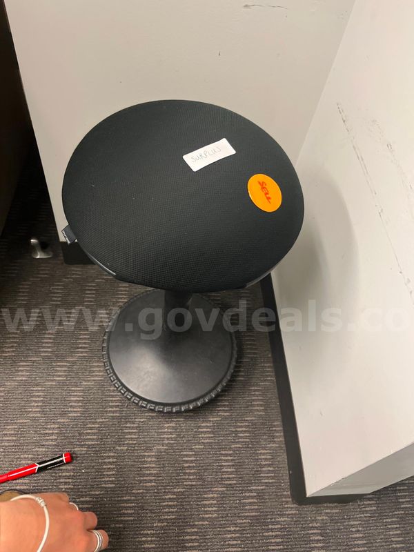 Black balance stool