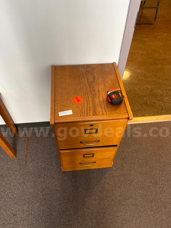 Vintage two-drawer filing cabinet