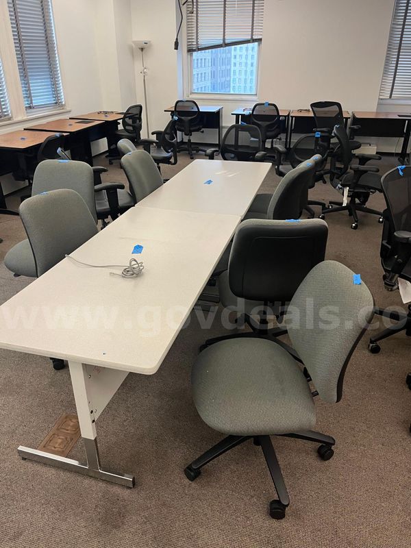 Set of 6 Rolling Office Chairs
