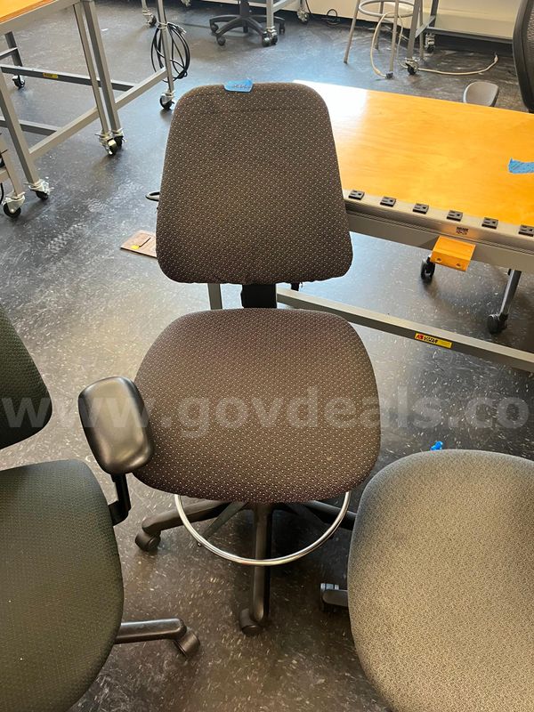 Dark Grey Rolling Office Chair