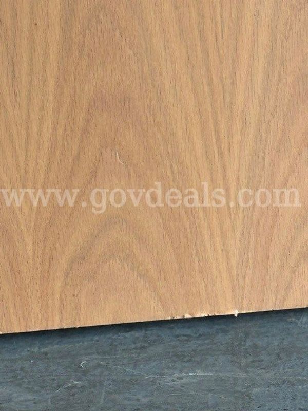 Solid Wood Door with False Knob, Some Minor Damage