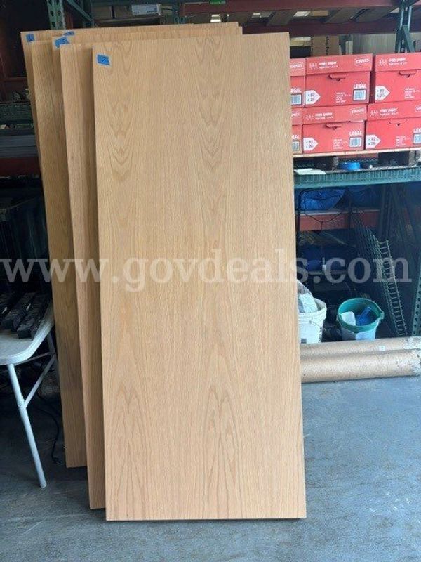 Solid Wood Door with False Knob, Some Minor Damage
