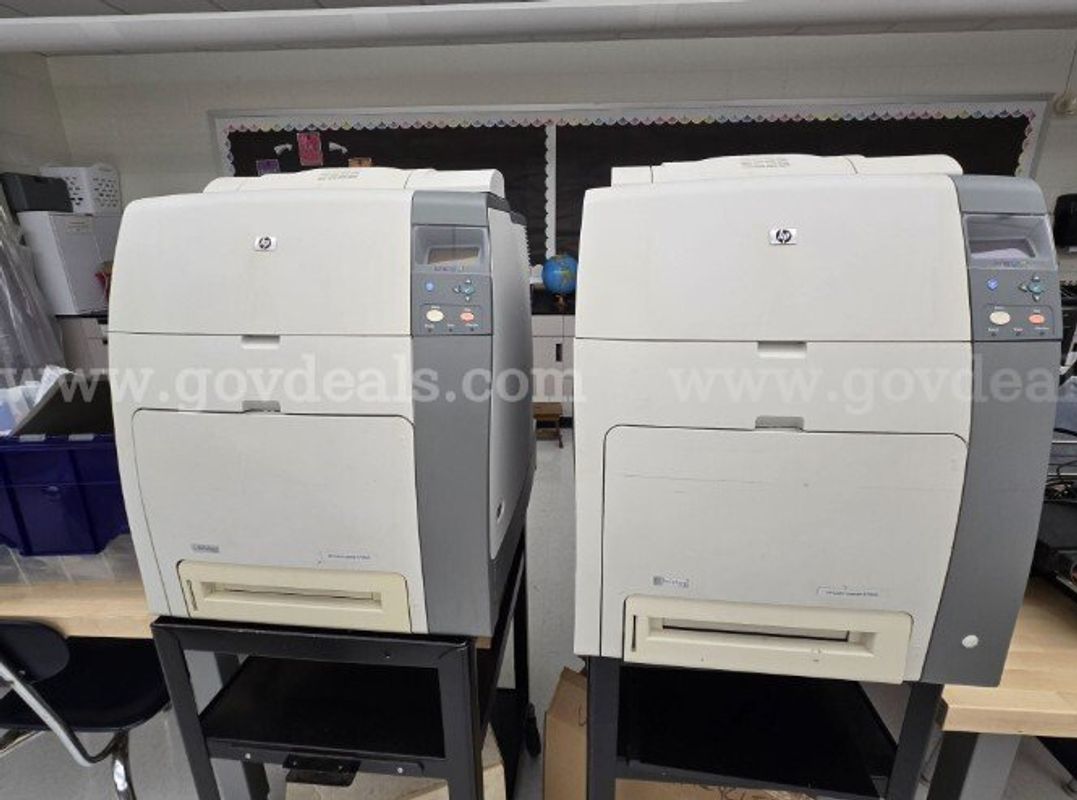 Two (2) HP Color LaserJet 4700dn Printers