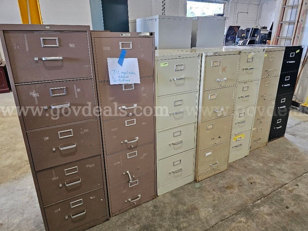 (7) Legal-sized File Cabinets (INCL (5) 4-drawer & (2) 5-drawer)