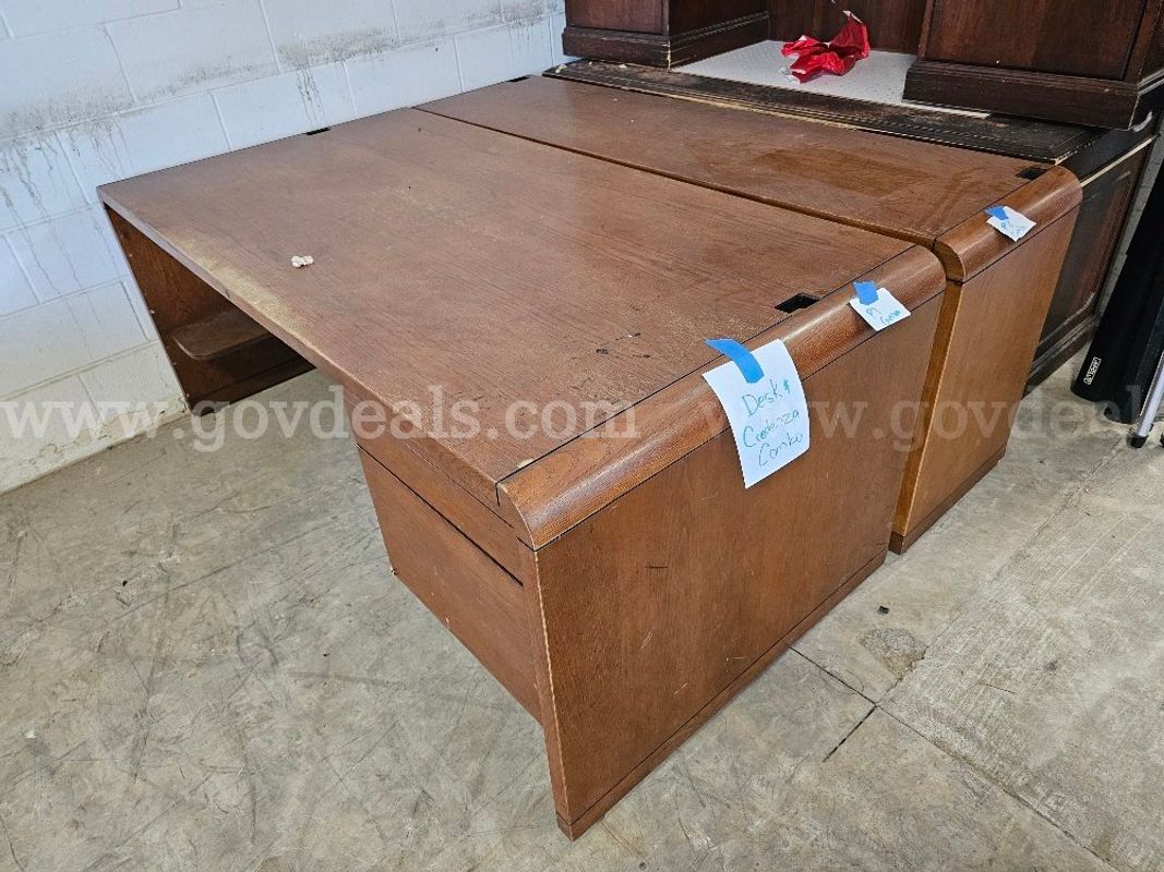 Desk and Credenza combo 1