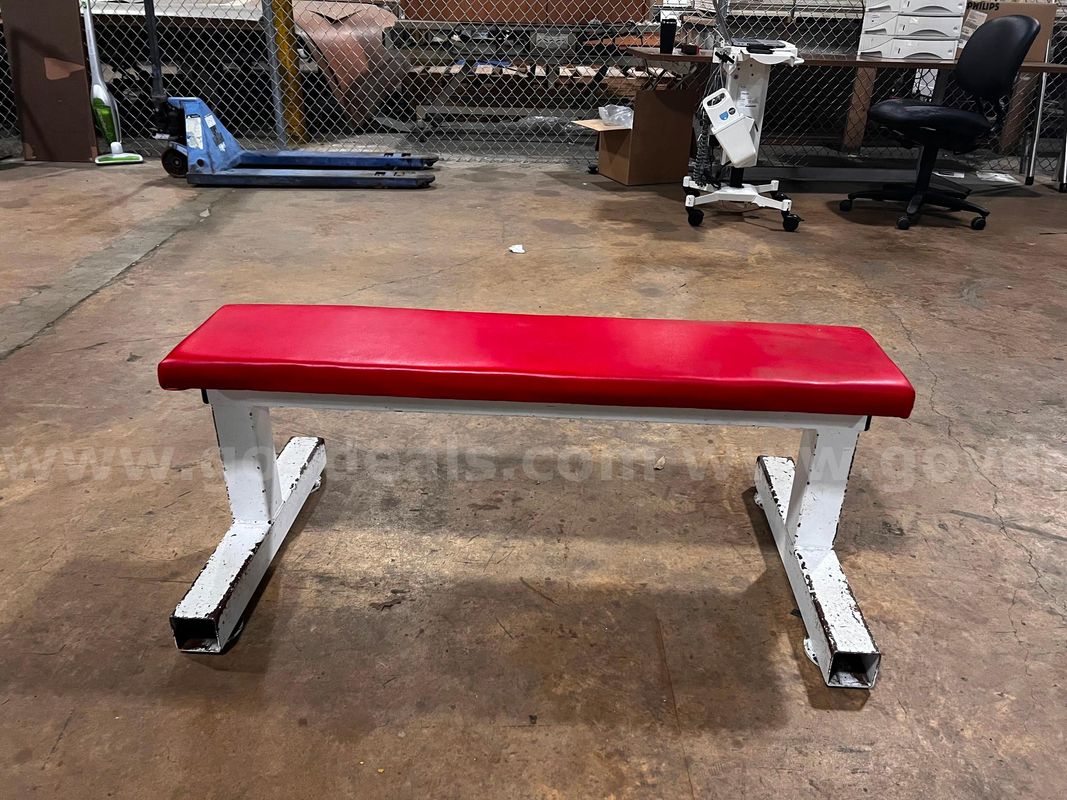 Red Flat Workout Bench