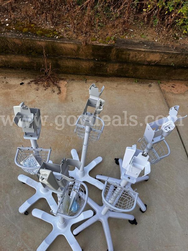 Lot of 6 medical rolling stands WelchAllyn
