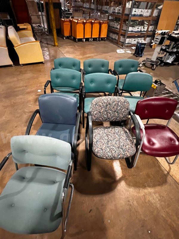 Lot of 10 Assorted Colored Chairs
