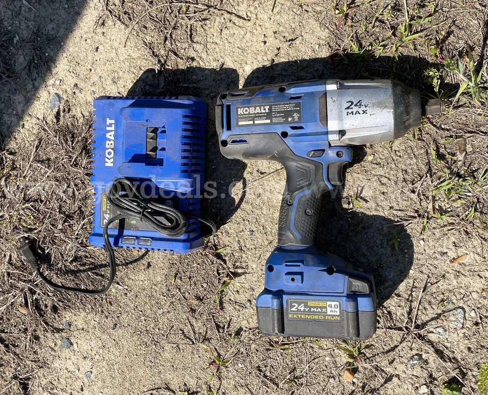 Lincoln Battery Powered Grease Gun & Kobolt Battery Powered Impact Gun
