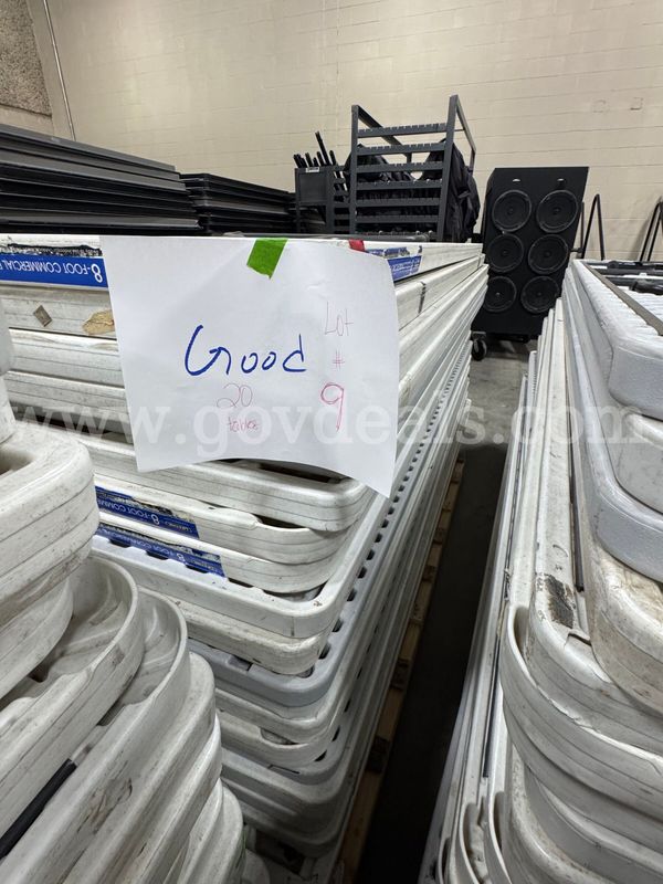 Lot of Folding Banquet Tables - 8 foot