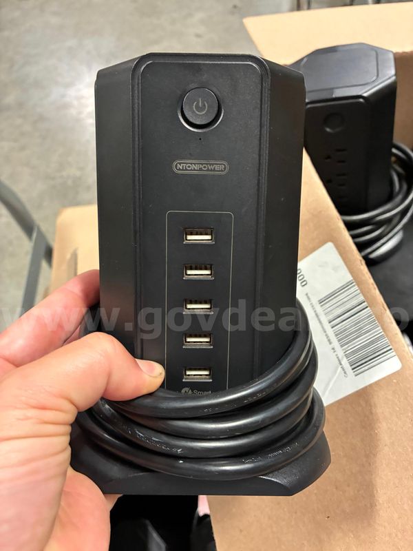 12 Surge Protector towers for AC and USB