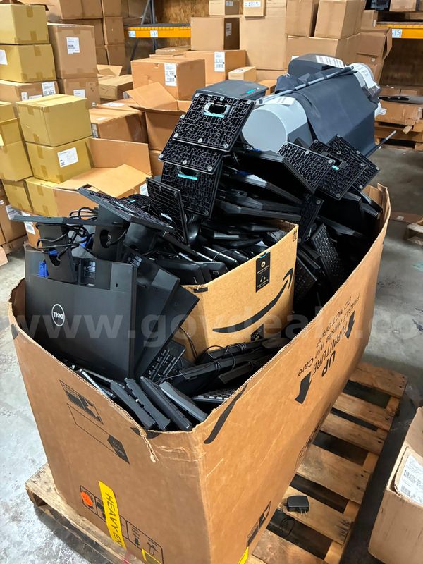1 Pallet of Dell Computer Monitors some keyboards