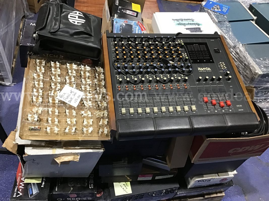 Pallet of Misc Audio Equipment