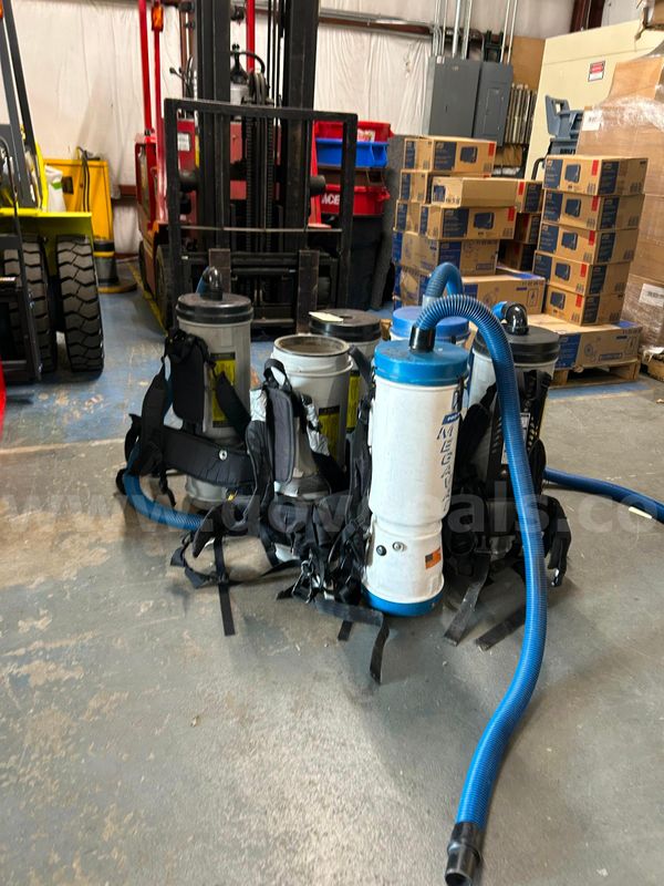 Used ProTeam MegaVac Backpack Vacuums (lot of 6)