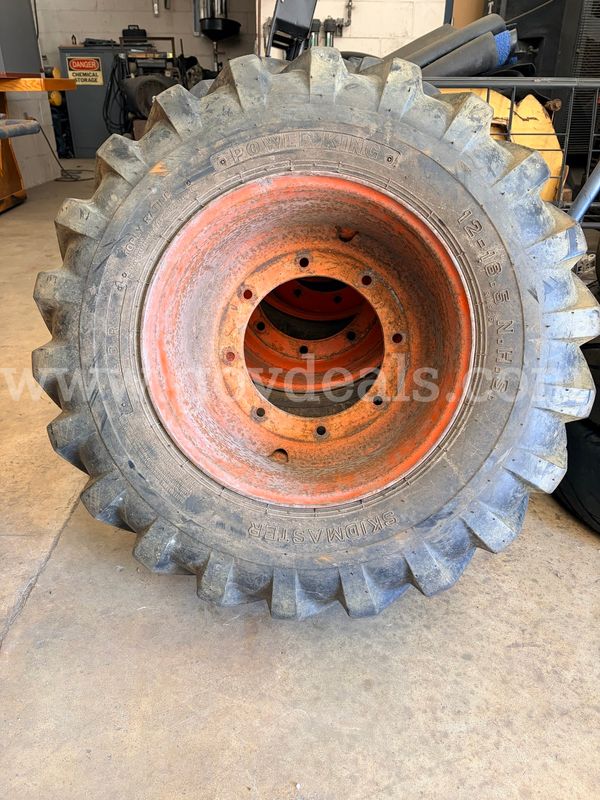 Set of 4 Power King/SkidMaster Forklift Tires