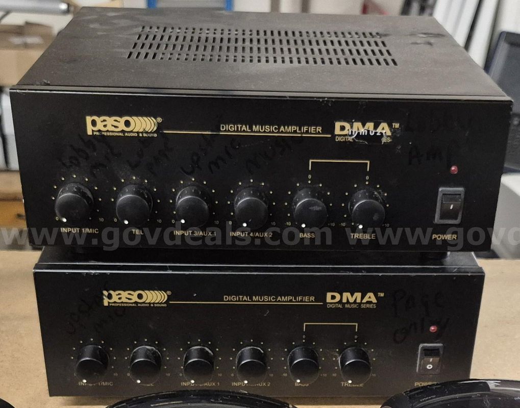 Paso DMA2015 Digital Amplifier Stereo Lot of 2