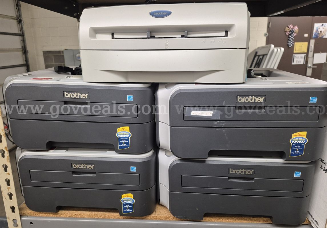 Assorted Brother HL Series Printers, Lot of 5
