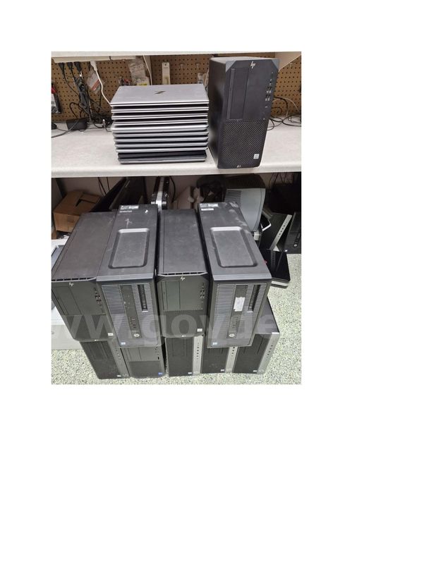 16 DESKTOP COMPUTERS AND 12 LAPTOPS