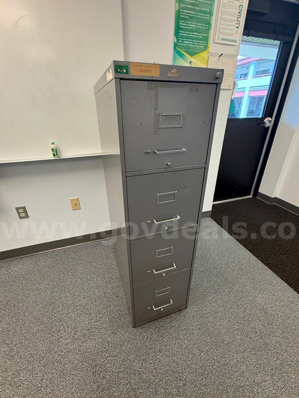 ASE All-Steel Equipment 4-Drawer Vertical File Cabinet