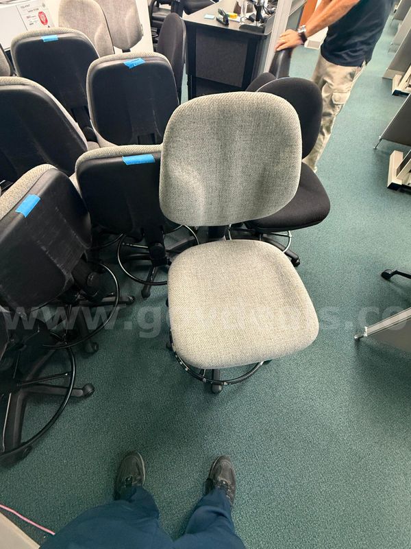Lot of Approximately 12 Adjustable Drafting Stools with Casters
