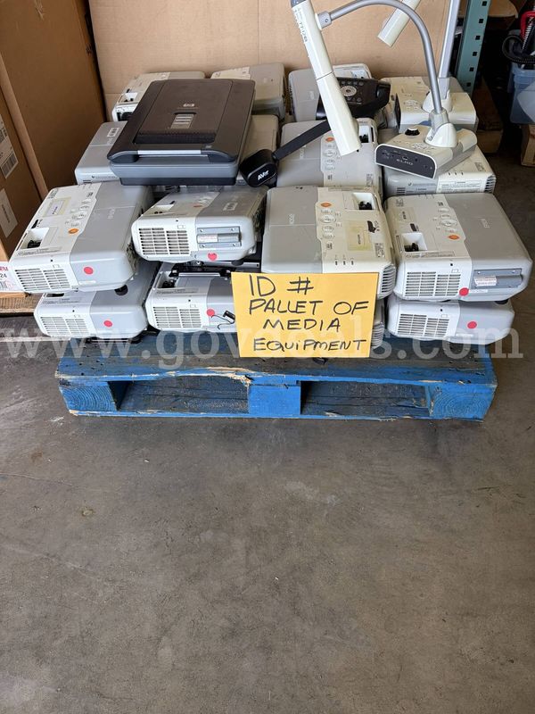 Pallet of Media Equipment