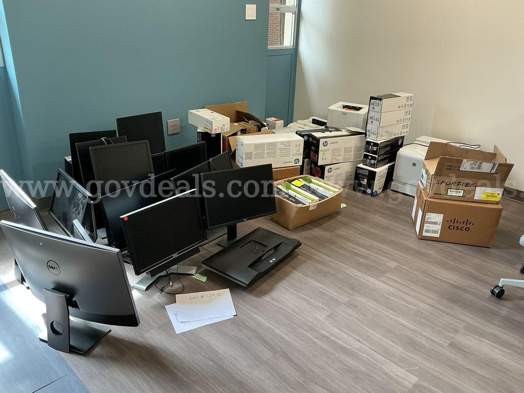 Computers, monitors, printers, print cartridges and IT books