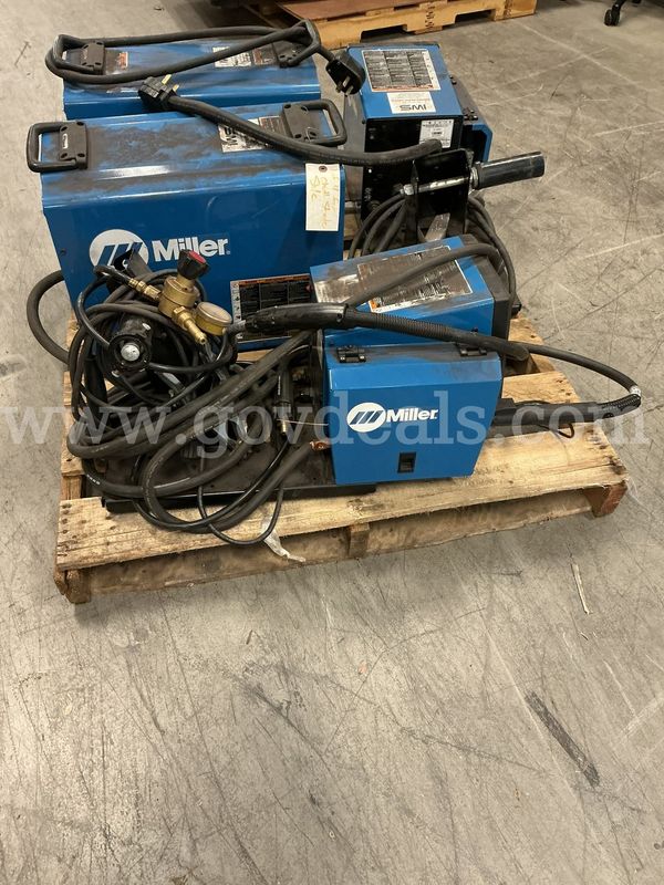 2 Miller XMT 350s Power Source & 2 Miller Wire Feeders (#1)