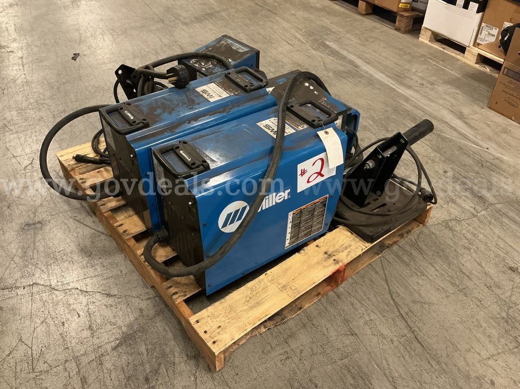 2 Miller XMT 350s Power Source & 2 Miller Wire Feeders (#2)