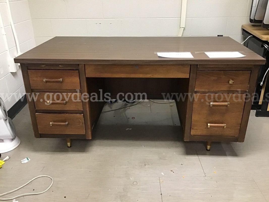 1 brown desk