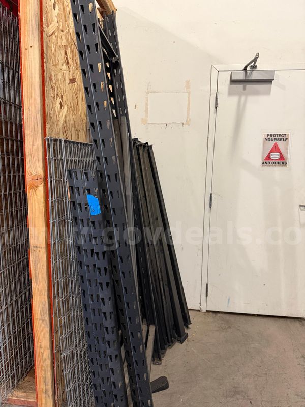 Black metal rack - 4 Wide, 7' Tall, 22" deep