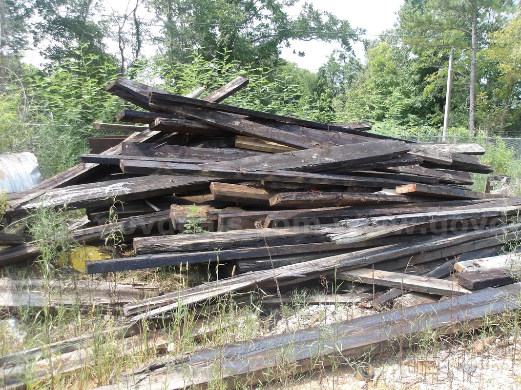 Large Lot of Timber from Wooden Bridge