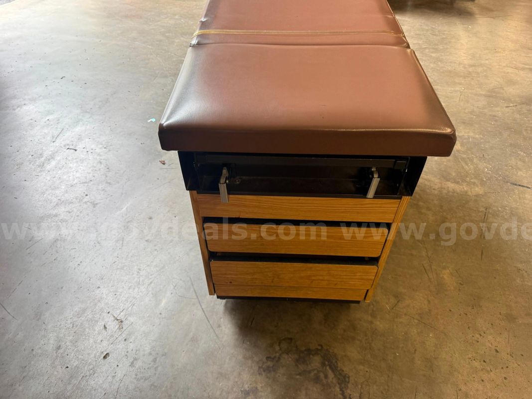 Medical Examination Table with Stirrups and Storage