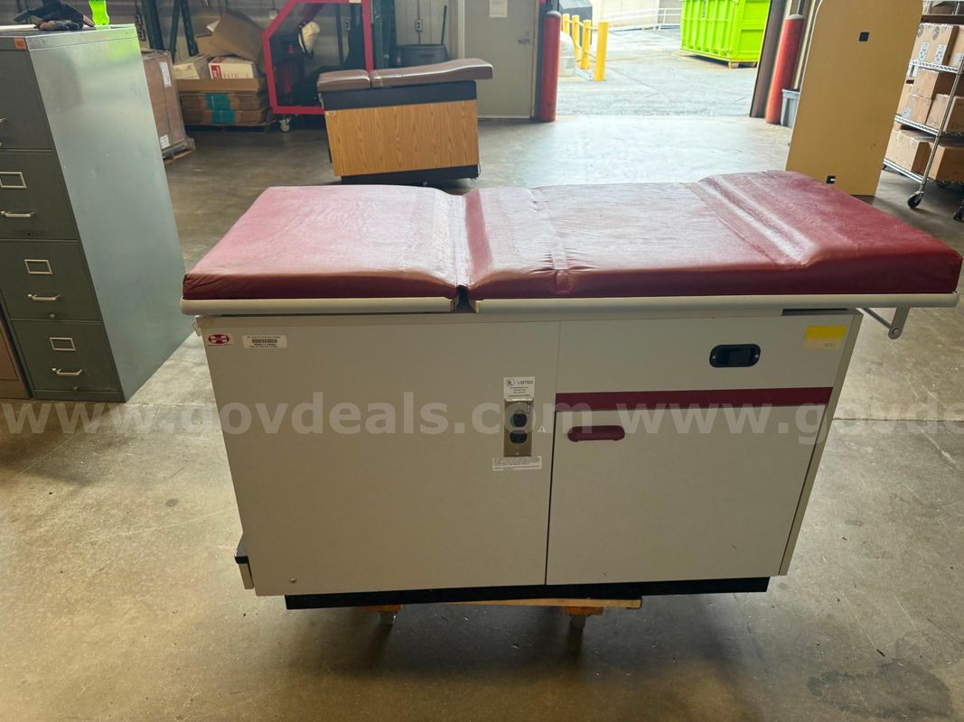 Hausmann Medical Examination Table with Stirrups and Storage