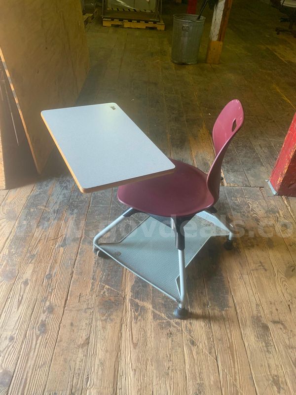 Maroon Student Swivel Desks