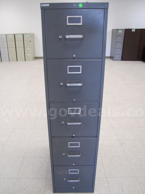 Five drawer filing cabinet