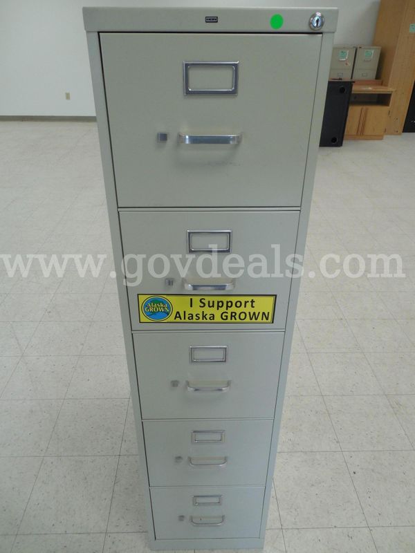 Five drawer filing cabinet