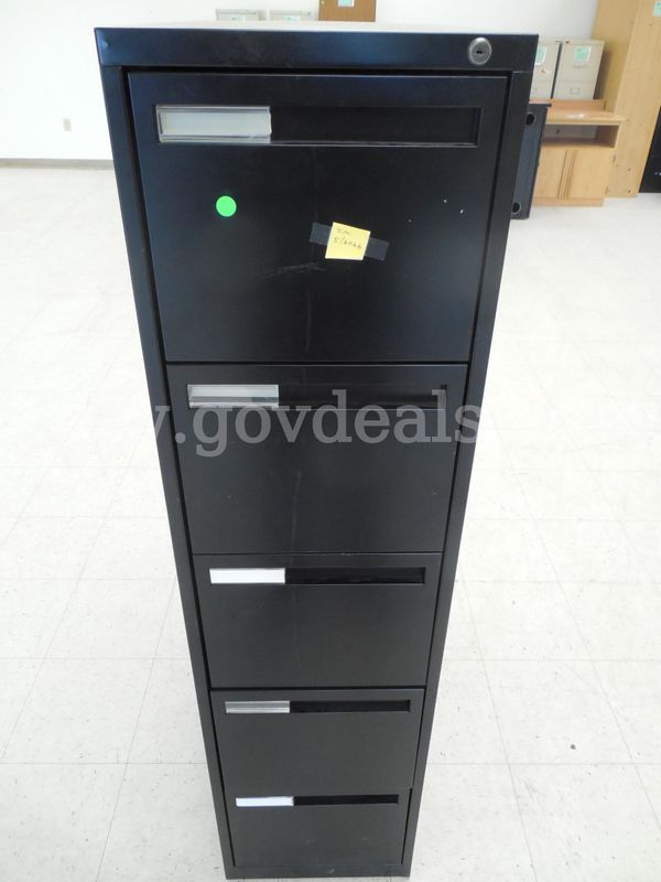 Five drawer filing cabinet