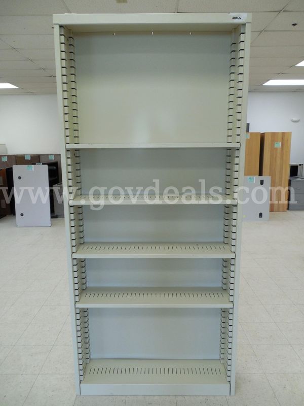 Large metal shelving unit