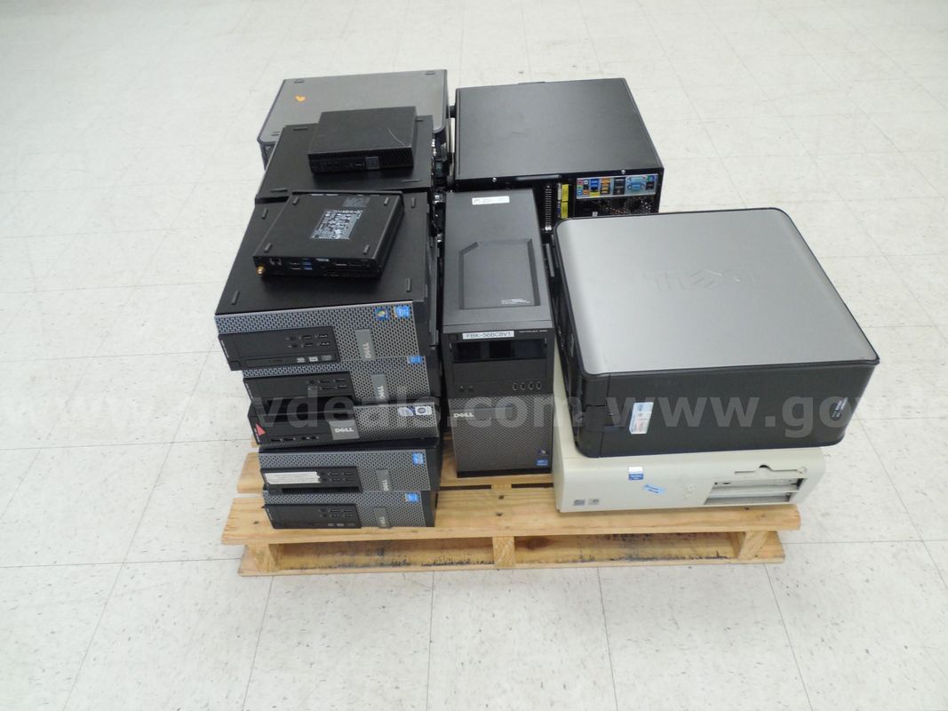 Pallet of partially disassembled P.C towers