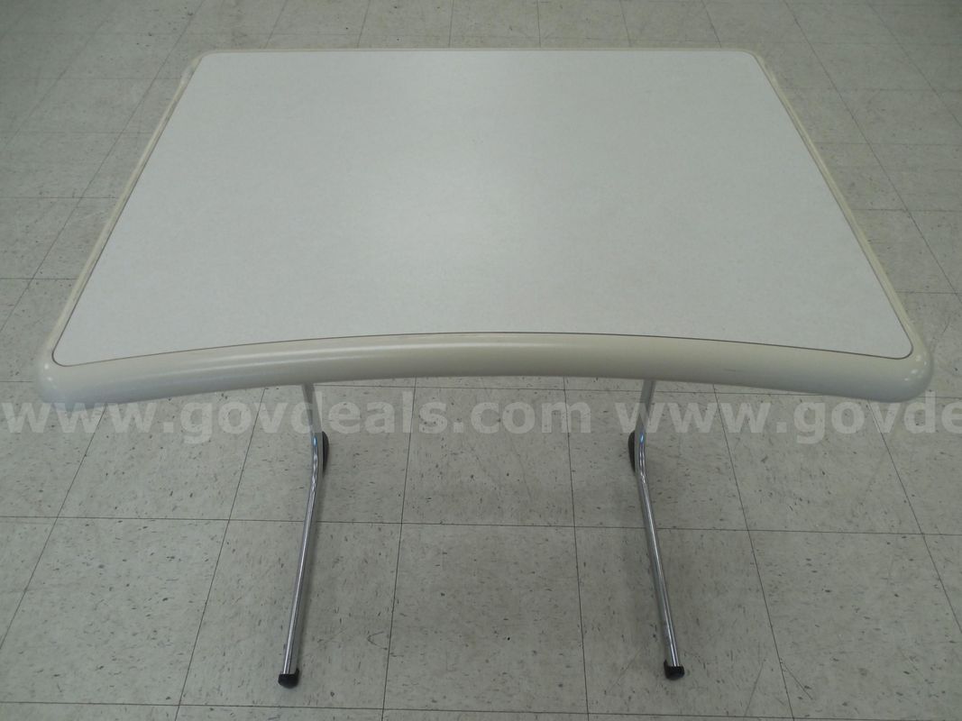 Metal and plastic student desk