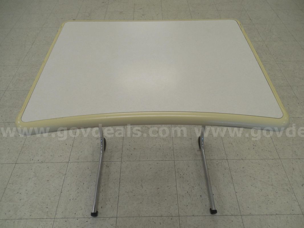 Metal and plastic student desk